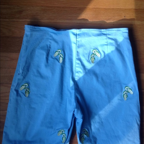 Blue flip flop capris - Picture 5 of 5